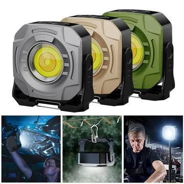 洛陽牡丹 戶外露營燈多功能鑰匙扣燈可攜式迷你COB工作燈檢修燈手電筒