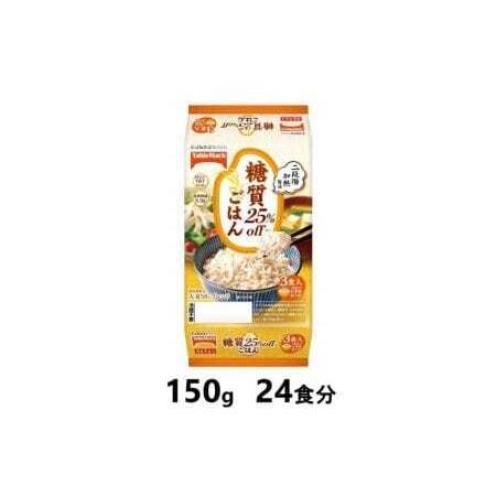 ふるさと納税 糖質25％offごはん　150g×24食分　／テーブルマーク　パックごはん 新潟県南魚沼市