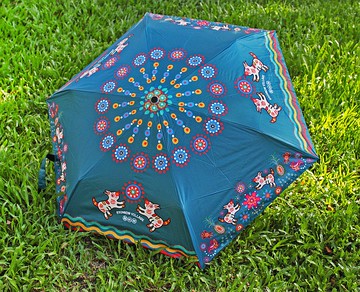 【花開富貴】招財 晴雨傘 抗UV 防曬防水 輕量涼感 摺疊傘