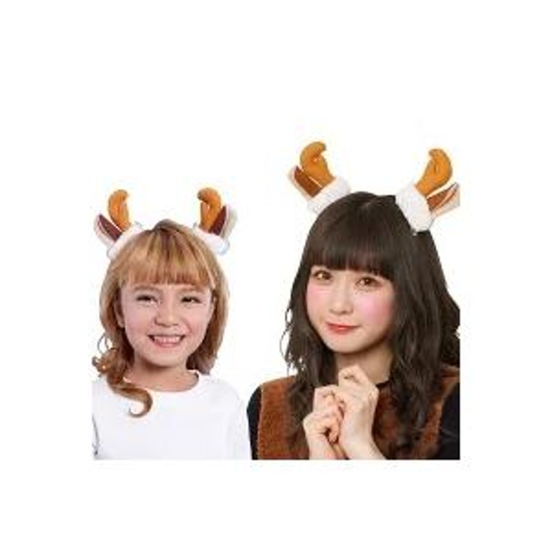 トナカイ コスチューム ヘアピン ヘアアクセサリー 動物 鹿 ツノ 角