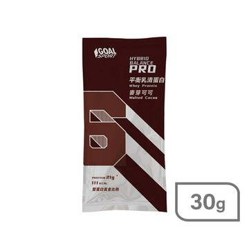 GOAL SPORT平衡乳清蛋白30g-麥芽可可