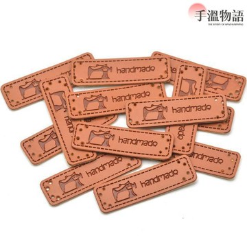 Handmade皮標 手工藝 diy手作皮標 手工拼布材料 標籤 皮標 包包標