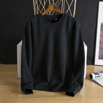 小眾牛貨！百搭時尚！長袖針織衫男加絨保暖圓領衛衣品牌剪標男裝