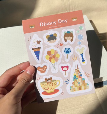【薑餅熊系列】Disney Day 防水貼紙