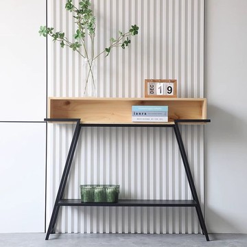 公司貨 免運 超低價 北歐現代玄關入戶簡約進門超窄幾案桌子幾鐵藝條案靠墻實木走廊