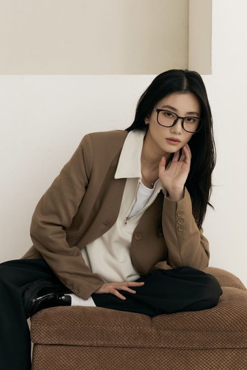 極簡無領設計排釦外套(咖啡)