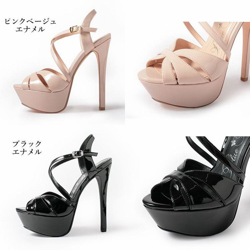 サンダル ヒール16cm ハイヒール プラットフォーム 9005 | LINE