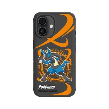 iPhone 16 SolidX 黑 - 寶可夢 Pokemon - 戰鬥系列-路卡利歐