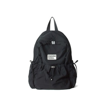 mini ver. Ribbon pocket backpack_Black