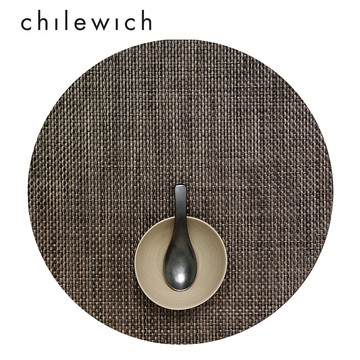 美國 Chilewich / 細籃網編 Basketweave 圓形餐墊 地球色