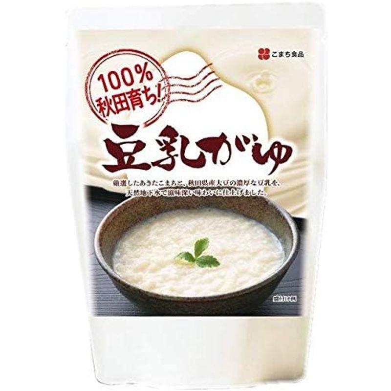 ６袋無添加自然食品 秋田県産あきたこまち 100%秋田育ち豆乳がゆ 250g×3袋×2セット