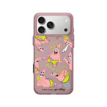 iPhone 17 Pro Max Clear (相機按鈕) 晶醺玫 - 海綿寶寶 SpongeBob - 派大星百變表情