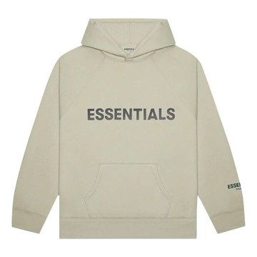 Fear of God Essentials FW20 Logo Hoodie 'Moss'