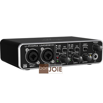::bonJOIE:: 美國進口 Behringer UMC202HD USB 錄音介面 (全新盒裝) USB2.0 德國耳朵牌 錄音卡 內建48V幻象 24Bit高取樣 UMC202 HD