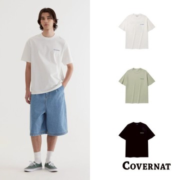 [COVERNAT]25SS 復古美式短袖T恤男 寬鬆圓領T恤女 夏季印花休閒t 打底衫（多色任選）