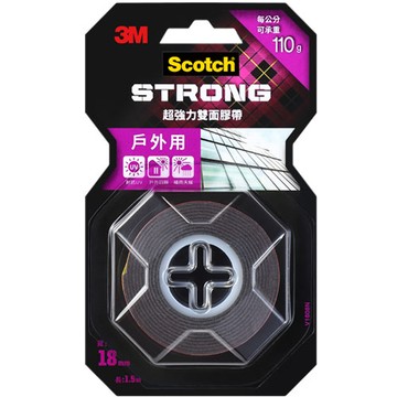 3M Scotch 超強力雙面膠帶 戶外用 18mmX1.5m