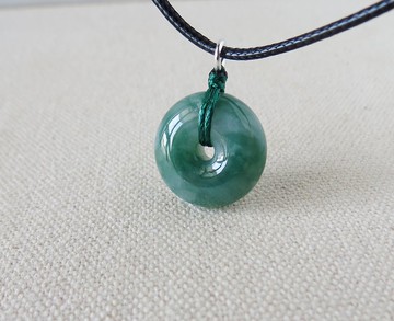 【金剛結】本命年【平安如意】意境棉翡翠韓國蠟線項鍊AZ11招財