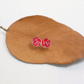 氣質系/銀色玫瑰花/抗過敏鋼針