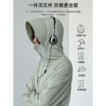 鹿西 UPF50+輕薄大帽檐防曬衣女夏季透氣運動休閑防紫外線外套D18鑫弘-素時衣櫥