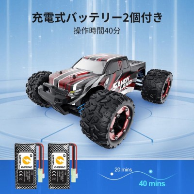 ラジコン オフロード ラジコンカー DEERC RCカー ギフト 40分間