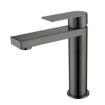 2397-1G不鏽鋼拉絲槍灰面盆龍頭