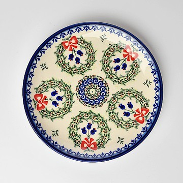 波蘭陶 幸福鈴響系列 圓形餐盤 19cm 波蘭手工製