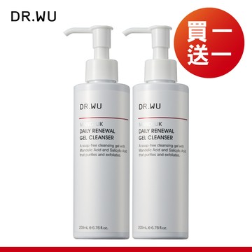 DR.WU 杏仁酸溫和煥膚潔膚露200ML_2入組