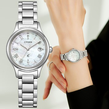 CITIZEN星辰 xC系列 光動能 鈦金屬電波腕錶 27mm/ES9490-52D