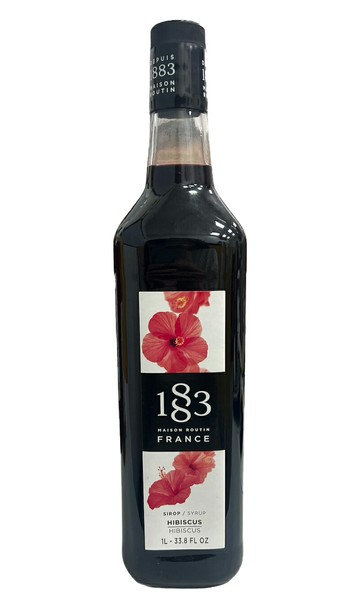 法國1883糖漿果露-洛神花果露 法國頂級糖漿1000ml-有效期限:202603【良鎂咖啡精品館】
