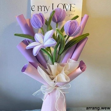 【手工花束材料包】畢業季送禮 同學 老師 女朋友 毛根 扭扭棒 DIY 向日葵花束 材料包全套 扭扭棒花束 毛根花束材料