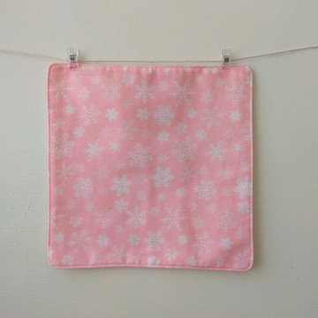 台灣二重紗手帕 = 雪花 = 粉紅