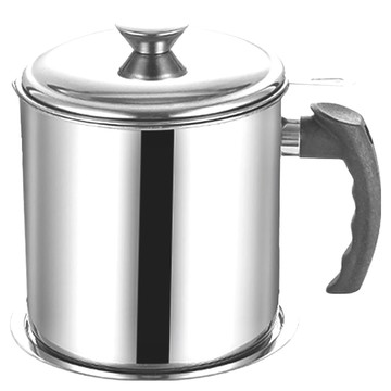 大容量日式不鏽鋼濾油壺 1.3L  12.5cm  1個