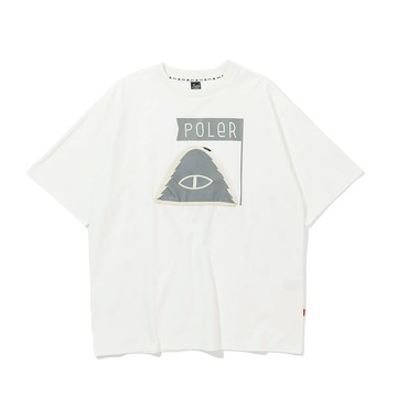 日本限定 POLER PRM WASH SUMMIT POCKET TEE 洗染設計山型眼口袋T恤 / 白色