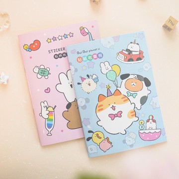 可莉兔x胖胖星球 - 貼紙收集冊(25K)。JB-2531。貼紙簿