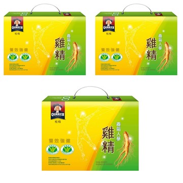 QUAKER 桂格 養氣人蔘雞精禮盒 8罐  544ml  3盒
