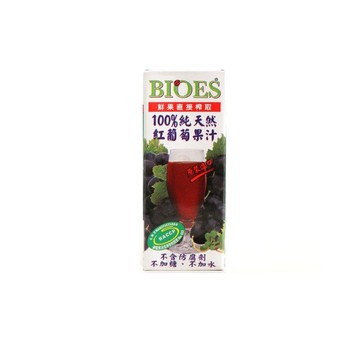 囍瑞100純天然紅葡萄汁200ml