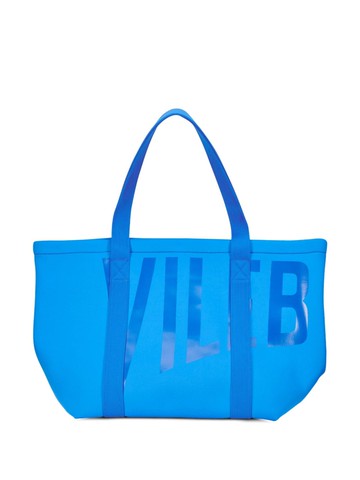 Vilebrequin - Bagsib logo-print tote bag - women - Polyester - One Size - Blue