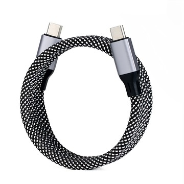 songwin 尚之宇 USB-Type C磁吸收納充電線 48g  100cm  1個  黑色