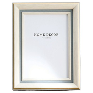 iINDOORS 弧邊復古相框 附立架 6 x 8吋 200g  1個  19.9 x 2.3 x 25.2cm  木紋白色