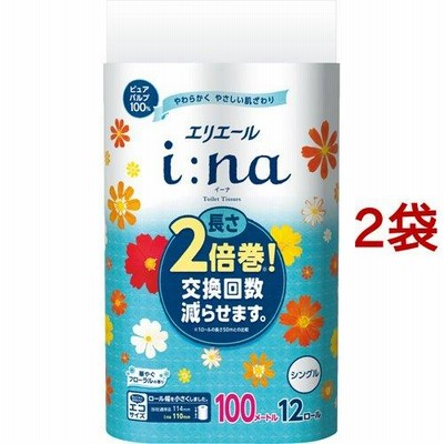 エリエール イーナ トイレットティシュー シングル ( 12ロール*2袋セット )/ エリエール
