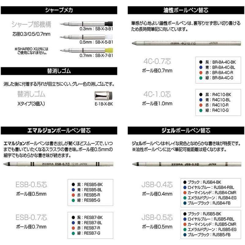 ゼブラ 多機能ペン シャーボX 金軸 リフィル入 SBX-GO-KN-AZ ゴールド