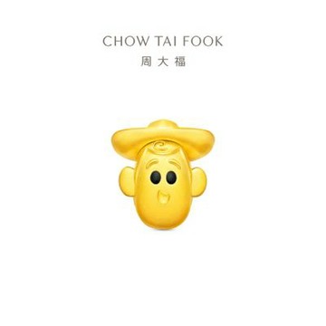【周大福】玩具總動員系列 胡迪警長 黃金耳環(單耳)