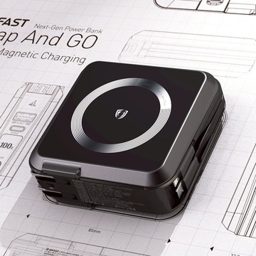 【交換禮物】ANFAST PD 20W  牆插多功能 行動電源10000mAh 自帶雙線 15W無線快充 送原廠硬殼收納