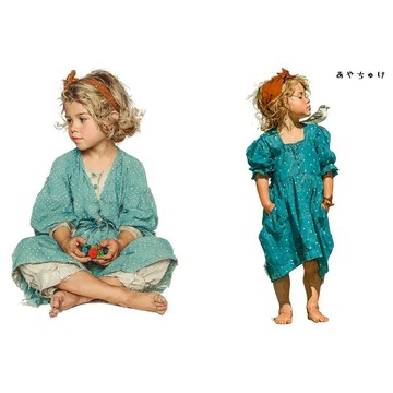 【4 月新品 2】08-122-0040 人物貼紙 鄉村女孩