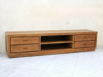 【歐風別館】文華柚木全實木七尺電視櫃【基隆至台中免運費】