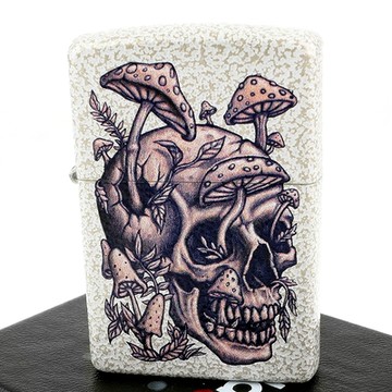 ZIPPO 美系~Skullshroom-骷髏蘑菇設計打火機