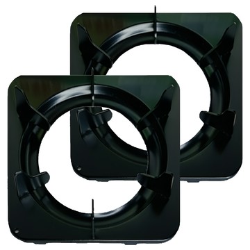 SUNG HSIANG 松鄉 正方型高級爐架 KA058-06 瓦斯爐架 爐具配件  黑色  1組