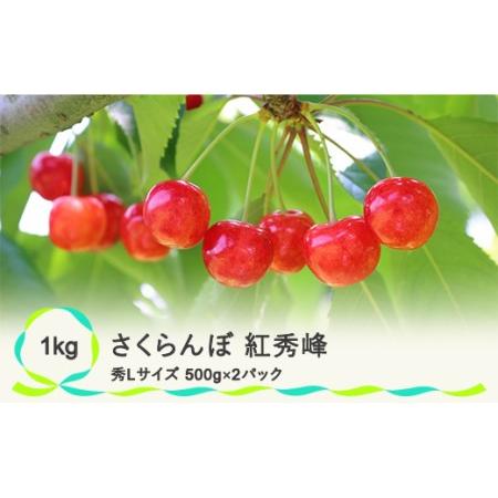 ふるさと納税 さくらんぼ 紅秀峰 秀Lサイズ 1kg バラ詰め 化粧箱 (500gx2パック) サクランボ 先行予約 2024年産 令和6年産 さくらんぼ 山形県.. 山形県尾花沢市