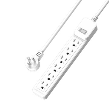Katai 3孔1開關6插座MIT台灣製造延長線120cm/PEC-31612