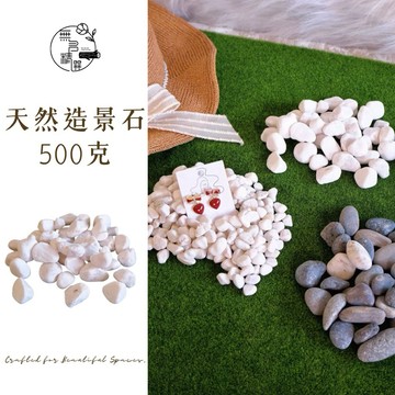 現貨🔺500g 天然造景石｜白鵝卵石 黑鵝卵石 三色宜蘭石｜白石 黑石｜植栽鋪面 花藝造景 拍攝道具 石頭 裝飾 微景觀